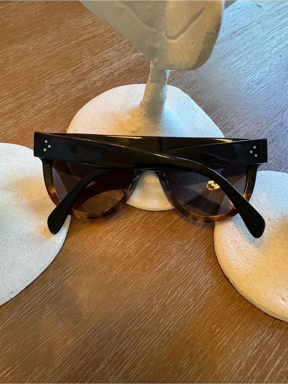 Celine Black and Tortoiseshell Sunglasses